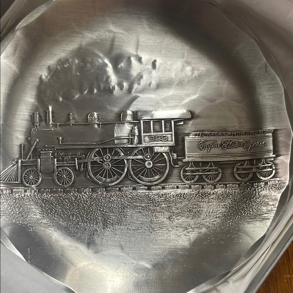 Wendell August Silver Train Aluminum on Pewter Giftware - Picture 4 of 8